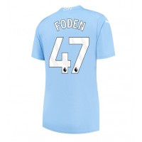 Dámy Fotbalový dres Manchester City Phil Foden #47 2023-24 Domácí Krátký Rukáv